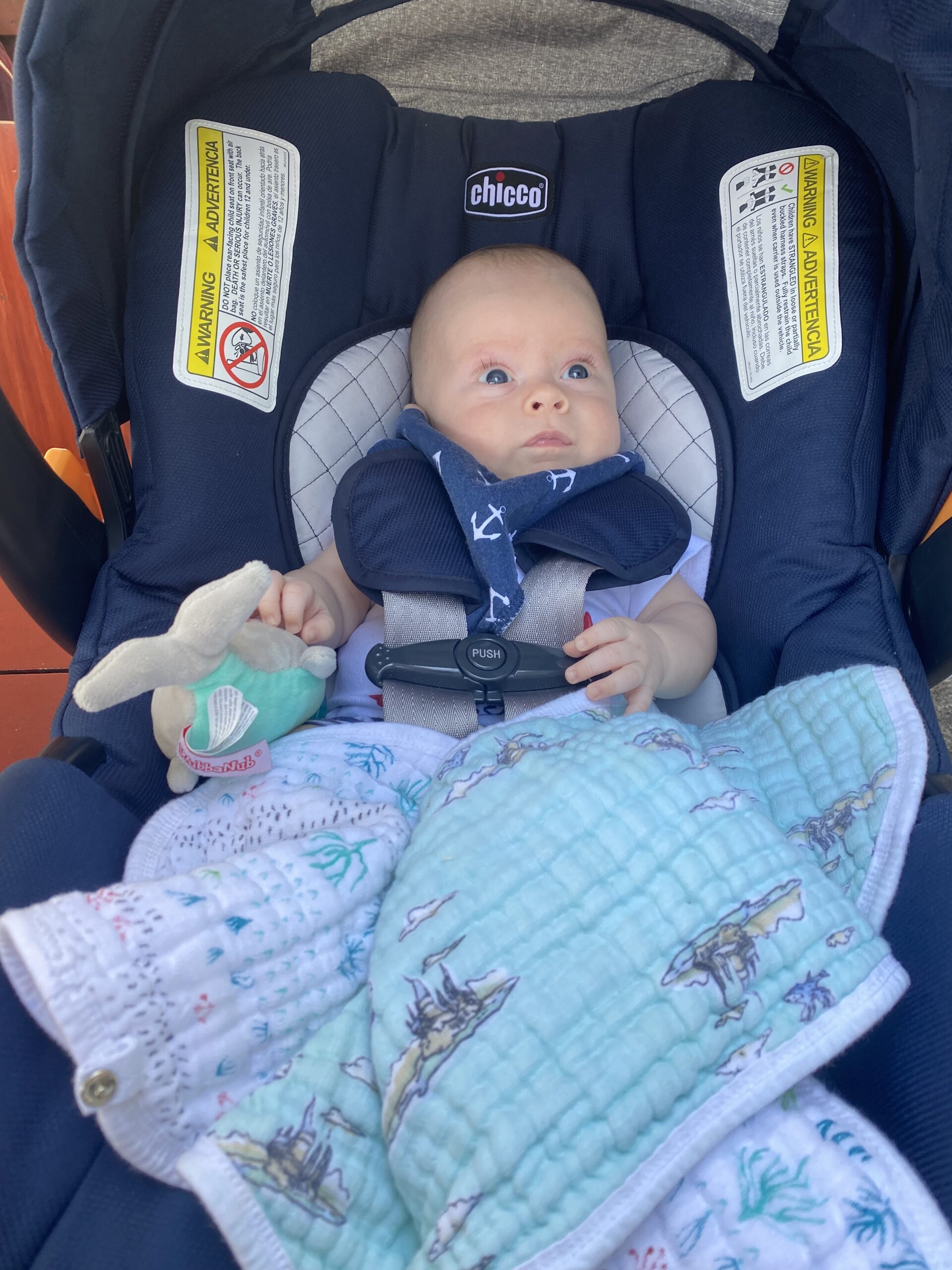 road trip with a newborn infant car seat