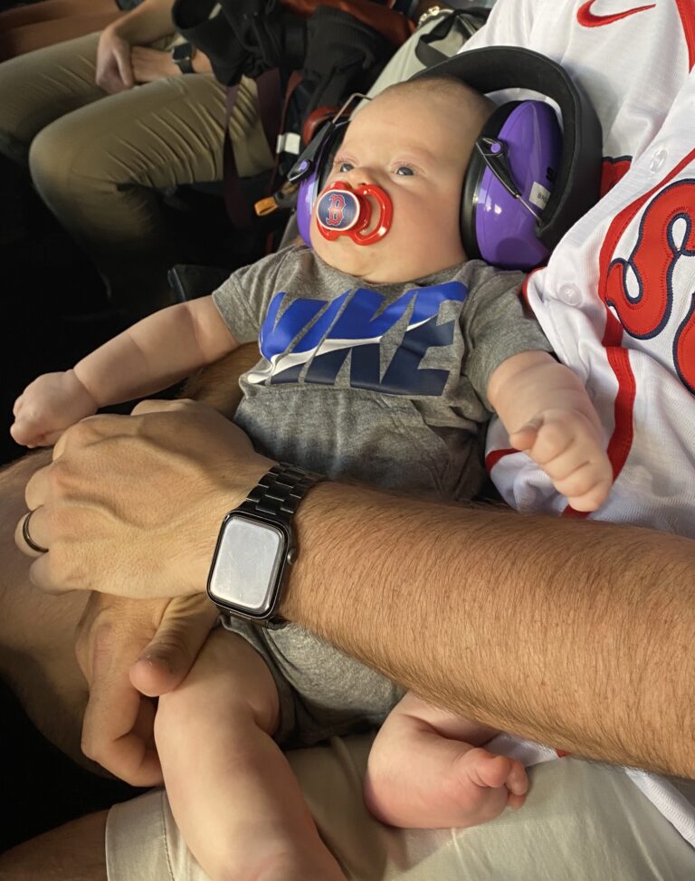 Baby's first MLB game