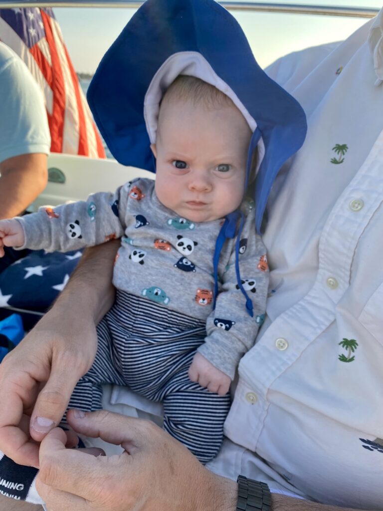 newborn travel: sun hat
